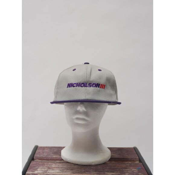 Vintage Nicholson 3 Purple & Gray Hat - Picture 2 of 3